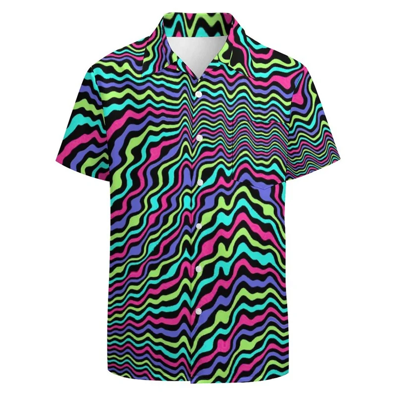 Casual Turtle Floral Graphic Shirts For Men Clothing 3D Printed Hawaiian Shirt Short Sleeve Y2k Tops Kawaii Clothes Lapel Blouse 4