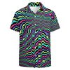 Casual Turtle Floral Graphic Shirts For Men Clothing 3D Printed Hawaiian Shirt Short Sleeve Y2k Tops Kawaii Clothes Lapel Blouse 4