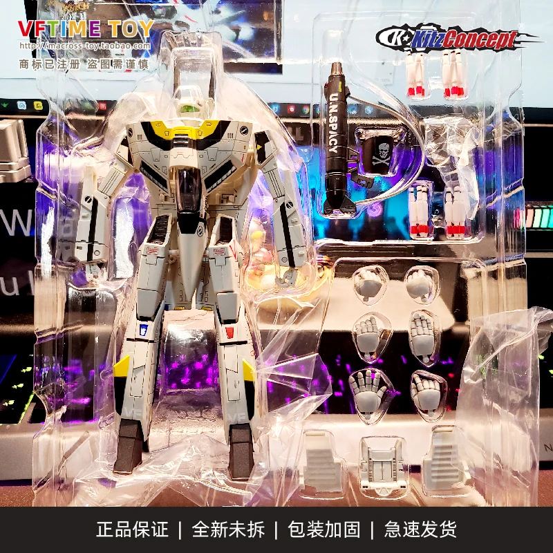 

Transformation Robotech Macross 1/72 VF1S 2.5 Modified Version LED Light Effect Action Figures Toy Gift Collection Hobby