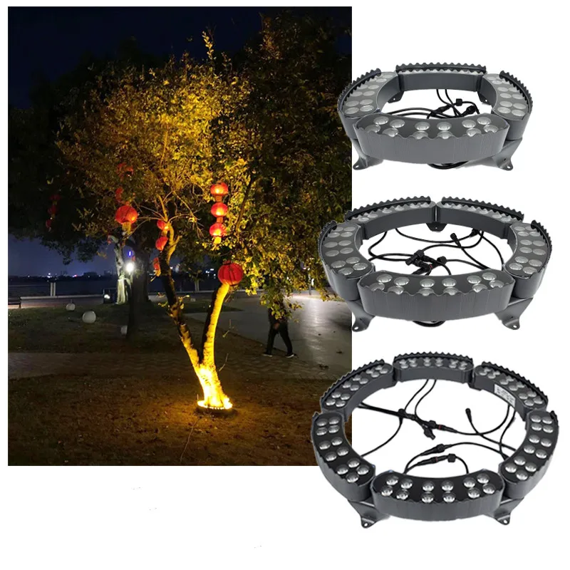1pcs 12W Tree Holding Lamp Outdoor IP65 Waterproof Garden Spot Underground Lamps Landscape Lighting AC85-265V DC24V RGB Light