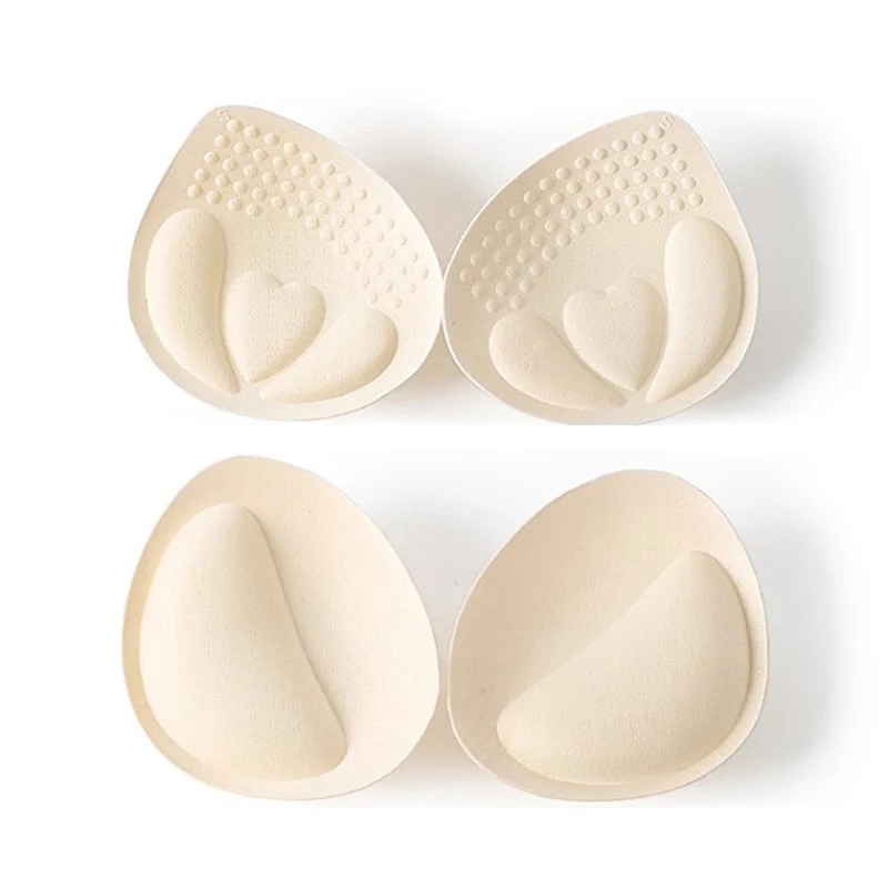 

1 Pair Sexy Thick Sponge Bra Pads Breast Insert Push Up Bra Enhancer Swimsuit Bikini Padded Removeable Chest Accessories Women