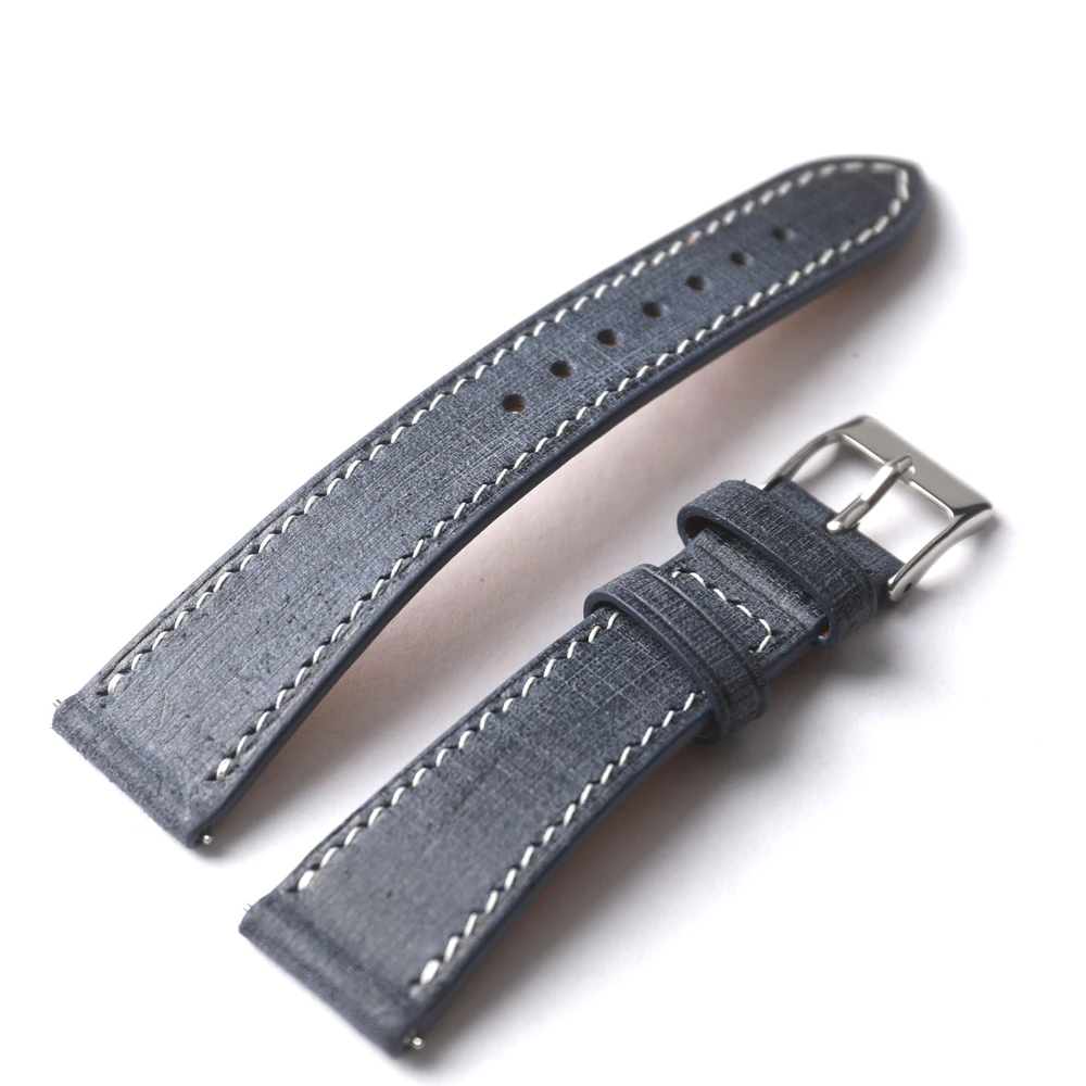 Handmade Vintage Style Genuine Leather Strap - High Quality Italian Cowhide with Quick Release