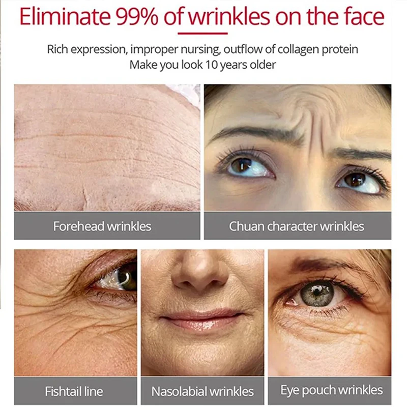 Retinol Cream Anti Wrinkle Anti-Aging Fade Fine Lines Skin Whitening Brighten Moisturizing Lift Firming Shrink Pores for Face
