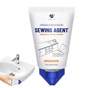 Kitchen Silicone Caulk Waterproof Bathroom Sealant Stronger Adhesion Kitchen Caulking White Shrink & Crack Proof for Tile Joints