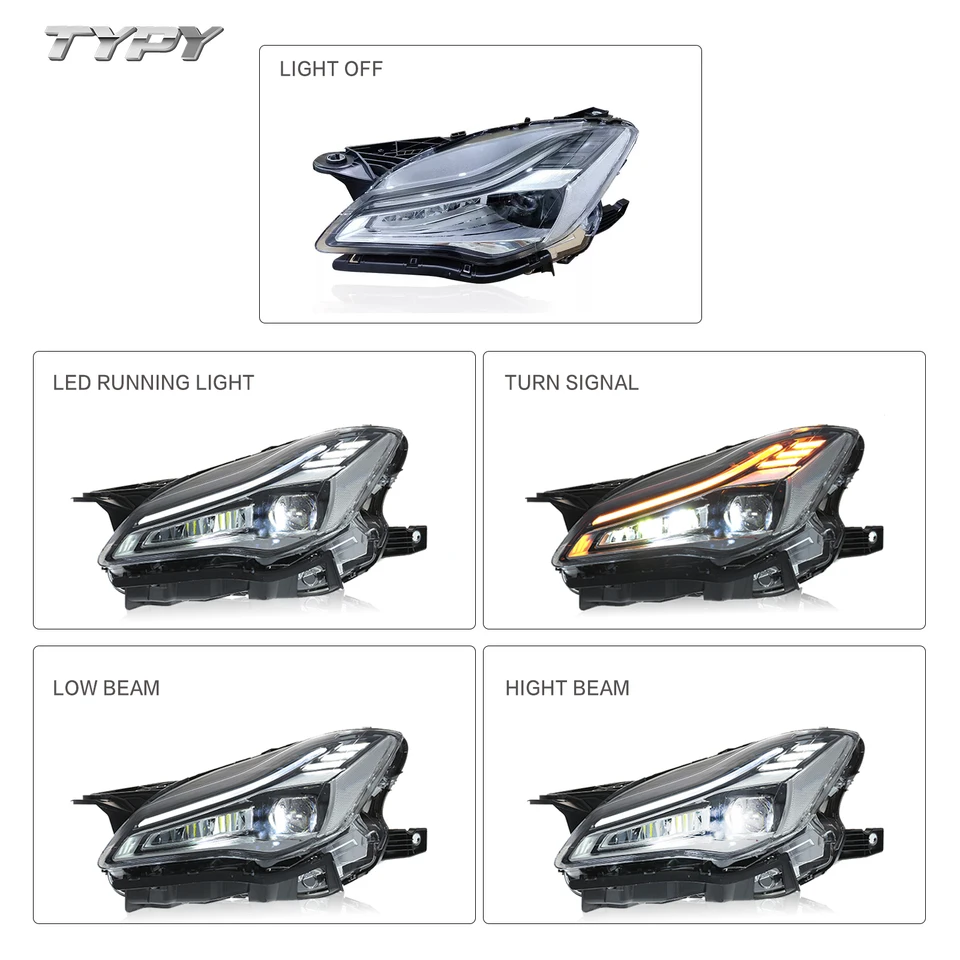 自動 LED ライトヘッドライトアセンブリマセラティクアトロ