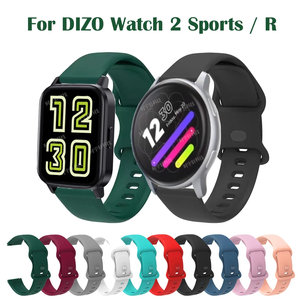 Nuovo Cinturino Per Dizo Watch 2 Cinturino Sportivo Cinturino Sportivo Cinturino In Silicone Easyfit Per Realme Dizo Watch R Talk / D / 2 Band