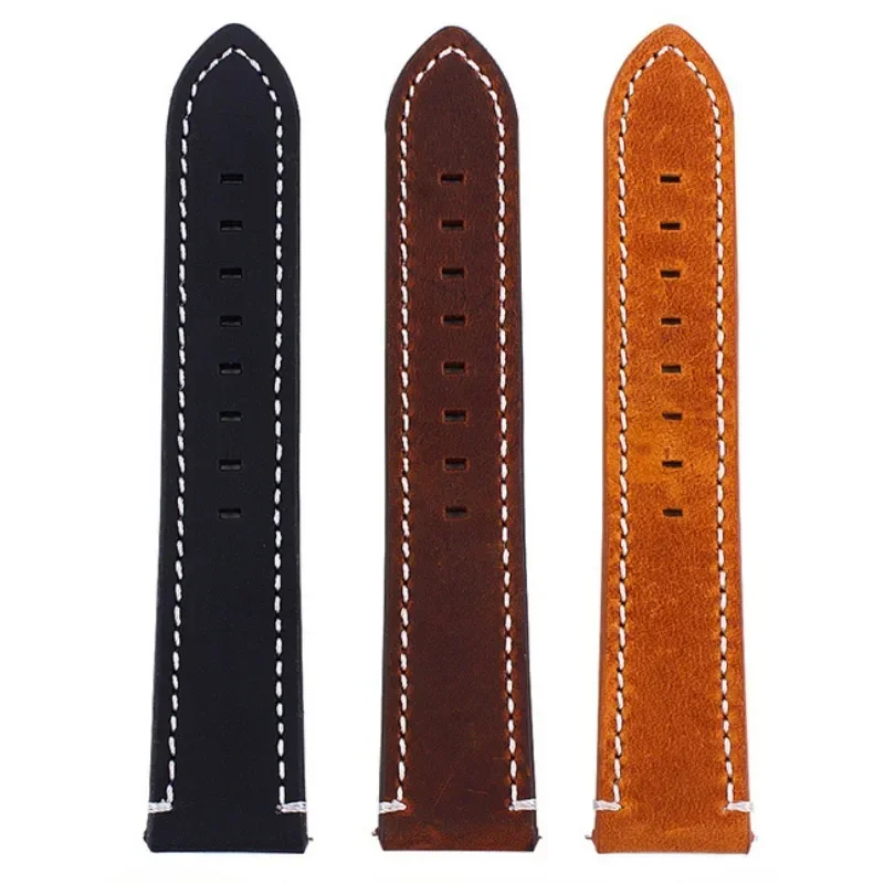 Vintage Retro Leather Quick Release Watch Strap - Universal Bracelet Accessory