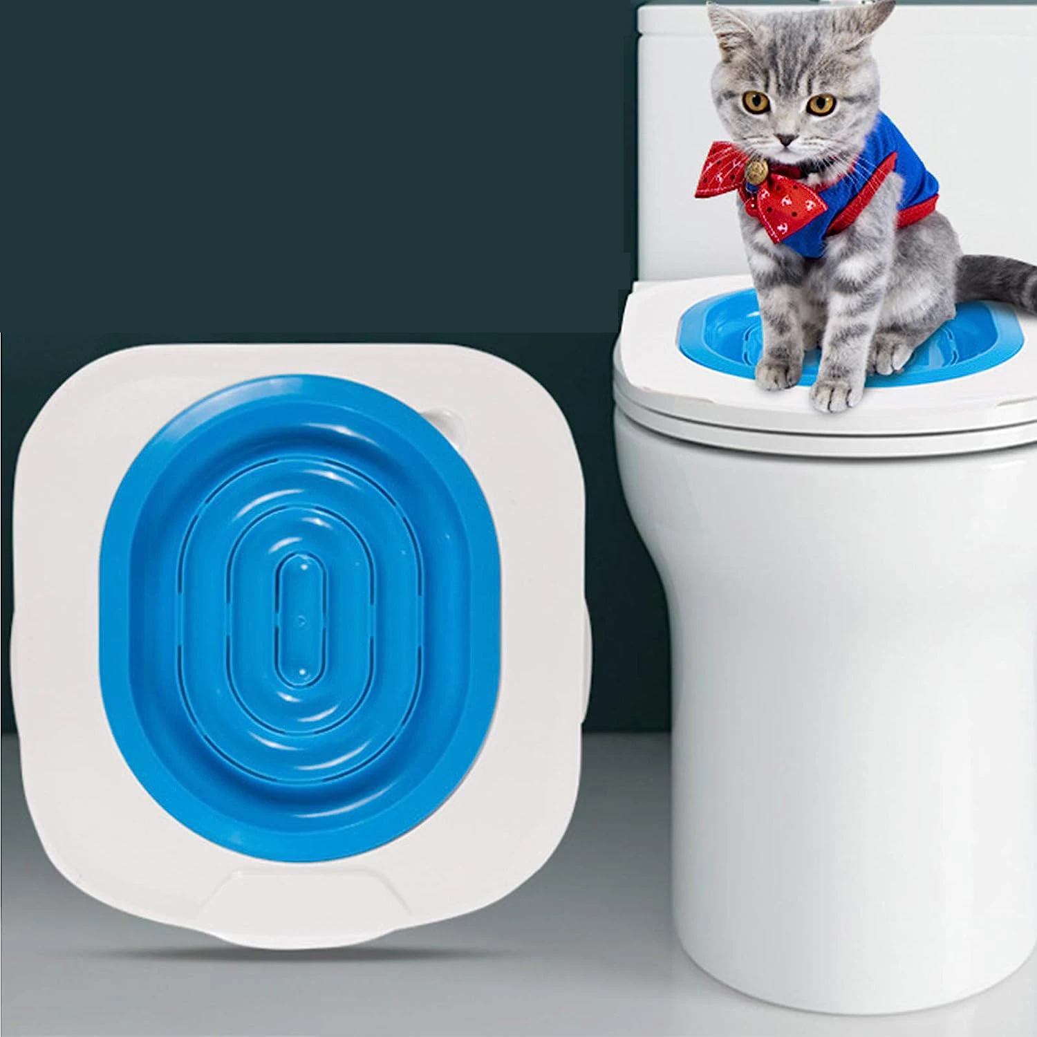 Best-Plastic-Cat-Toilet-Training-Kit-Reusable-Puppy-Cat-Litter-Mat-Cat ...
