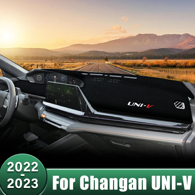 

Car Dashboard Cover Sun Shade Mats Avoid Light Pads Non-Slip Case Anti-UV Carpets Accessories For Changan UNI-V UNIV 2022 2023