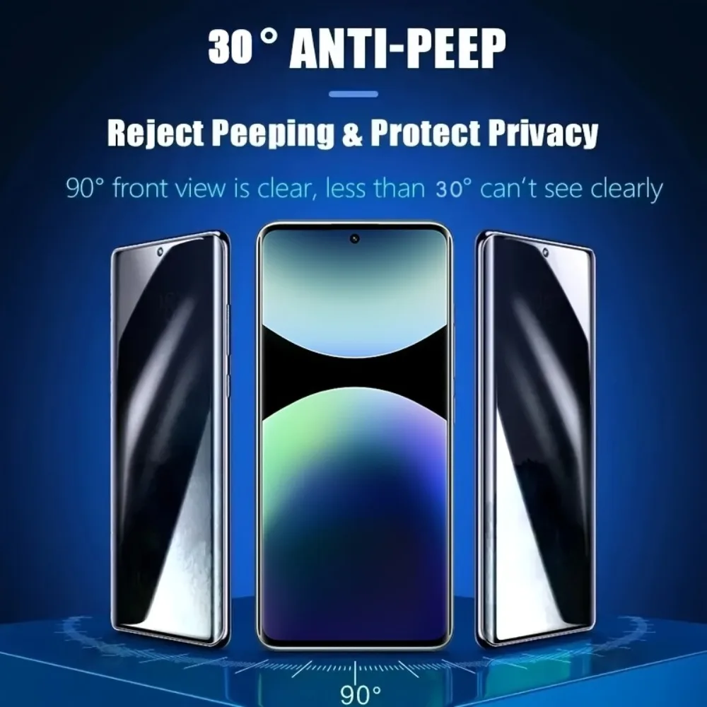 3 Stück Anti-Spionage Hydrogel-Folie für Redmi Note 15 14 13 Pro Plus 13 12 11 10 Pro 14S 12S 11S 10S 9S Vollflächiger Displayschutz – Detail 1