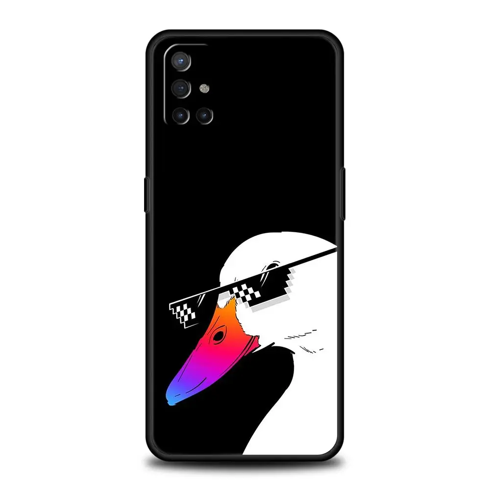Soft Silicone Phone Case with Duck Art Design