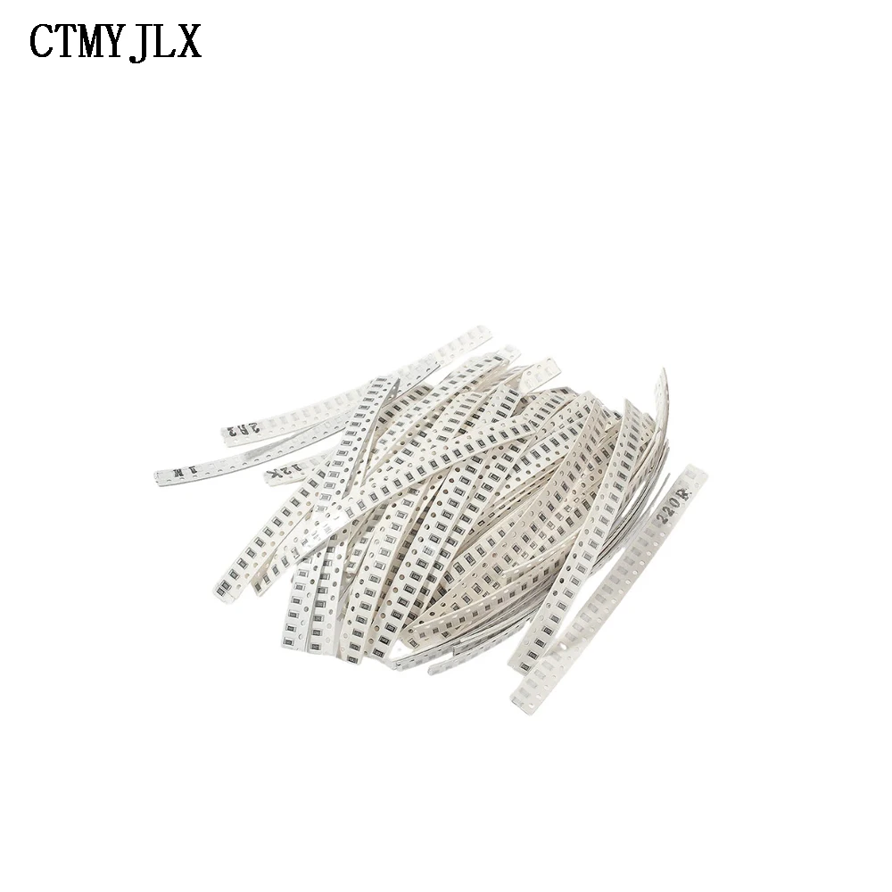 

1500 шт./компл. 0R ~ 10M 1206 SMD набор пленочных резисторов, точность 1%, 60 видов * 25 шт., SMD-чип стандарта, DIY-набор в ассортименте