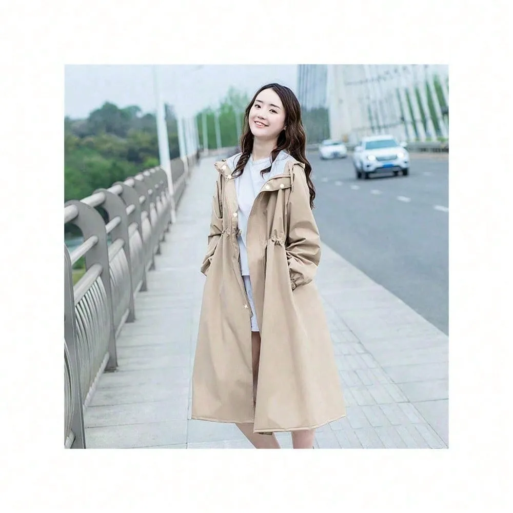 Waterproof Raincoat motorcycle raincoat waterproof raincoat 1PC Korean Coat Type Raincoat Women Waterproof Adult Rainproof Windproof Long Sleeve Riding Sweet Girls