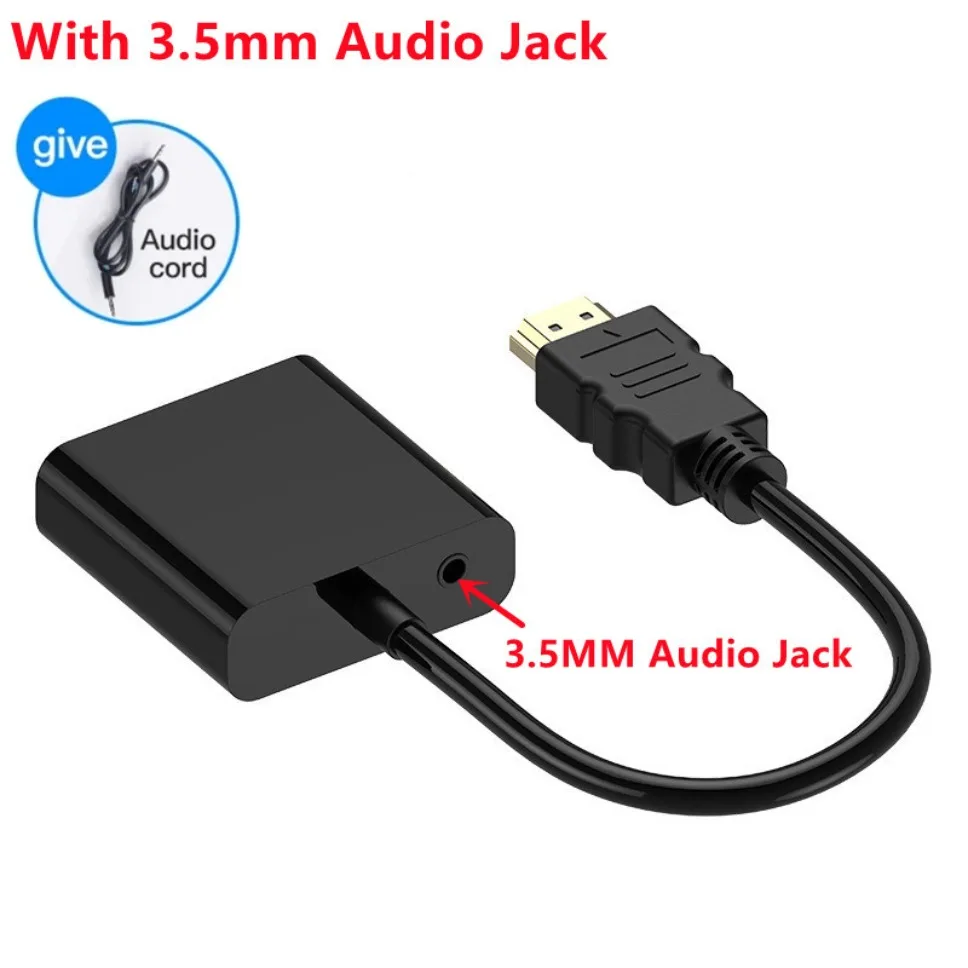 Adattatore VGA A HDMI 1080P - Convertitore Con Audio Per PC, TV E Monitor - Foto 1