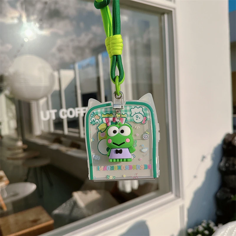 Cute Cartoon Sanrio For Keroppi Phone Case With Lanyard Samsung