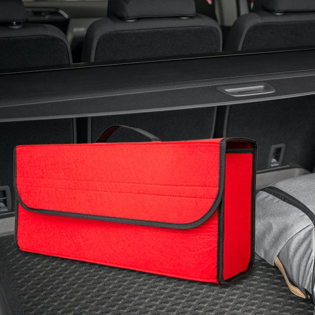Fireproof Car Woolen Soft Felt Storage Box Trunk Bag Vehicle Tool Box  Multi-Use Tools Organizer Bag Carpet Folding