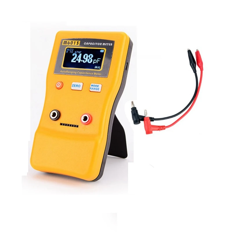 

New M6013 ESR Digital Capacitance Meter Ohm Meter Professional Measuring Capacitance Resistance Capacitor Circuit Tester