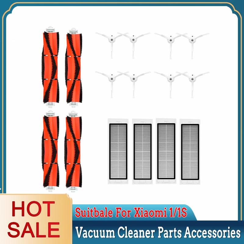 

16PCS Hepa Filter for Xiaomi Mijia Roborock S5 S50 Max Mi Robot Vacuum Cleaner Mop Roller Side Brush Accessories Spare Parts Kit