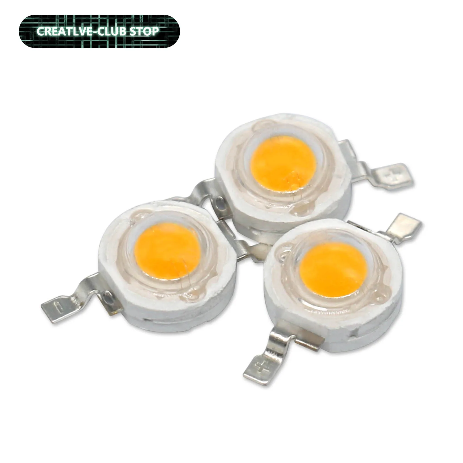 3W Watt Led Power 6-7V Led Light Diode 500Ma 100Pcs Led Bulb Chip On Torcia Lampade Luci Rgb Led Kit Fai Da Te