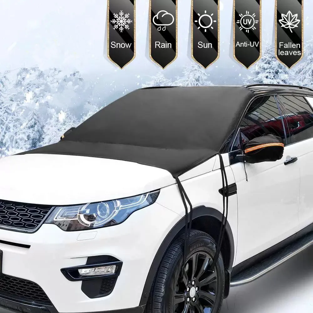 Copriparabrezza anteriore universale per auto parasole per auto da neve parasole protezione antipolvere protezione impermeabile per esterni - Image 3