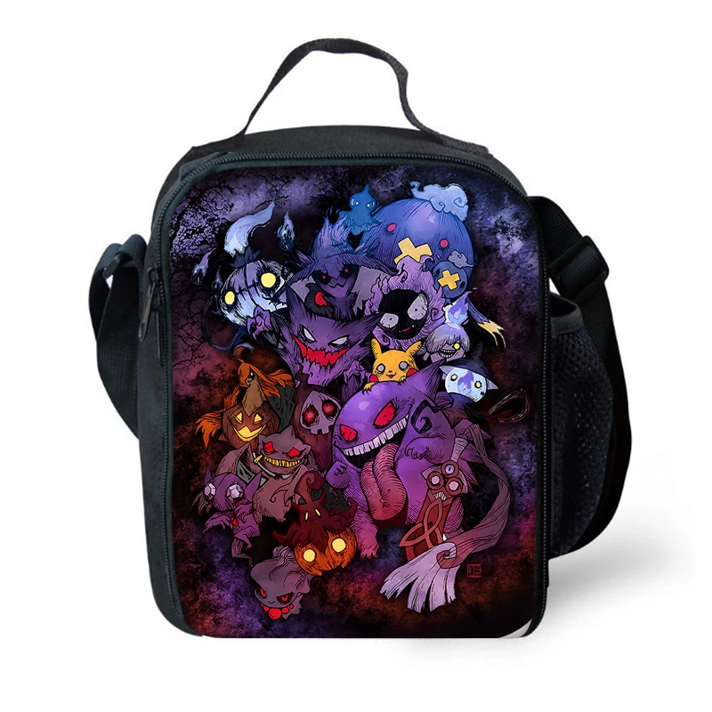 

Cartoon G-Gengars Child Insulated Large Capacity Bag for Boy Girl Student Outdoor Picnic Resuable Cooler Lunch Box P-pokemons