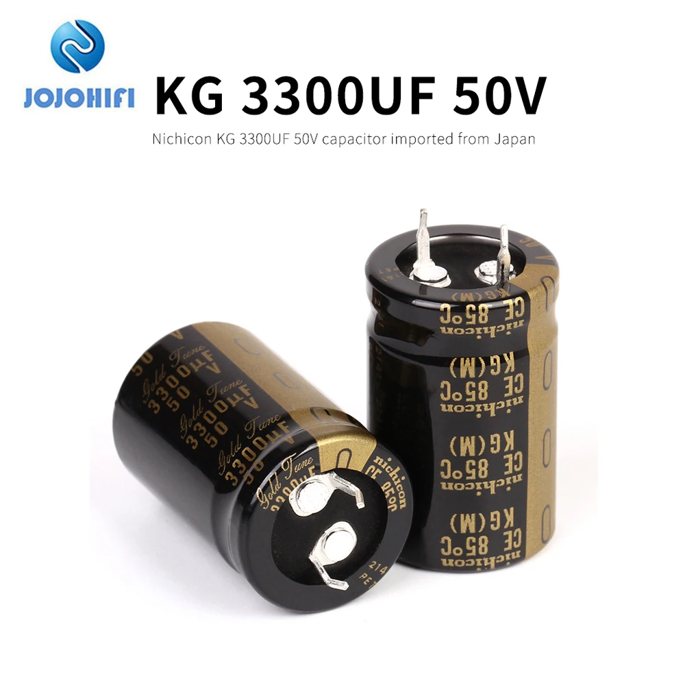 1pcs-5pcs 3300UF 50V 22x35mm KG Type I Nichicon Pitch 10mm 50V/3300uf  Electrolytic Capacitor with Alloy Foot 1pcs 6pcs 10000uf 50v 35x50mm nichicon kg type ii 50v 10000uf gold tune pitch 10mm audio electrolytic capacitor alloy feet