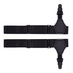 F42F Adjustable Men Sock Single Duck-Mouth Garter Suspenders Braces Clip Belt Hold Up