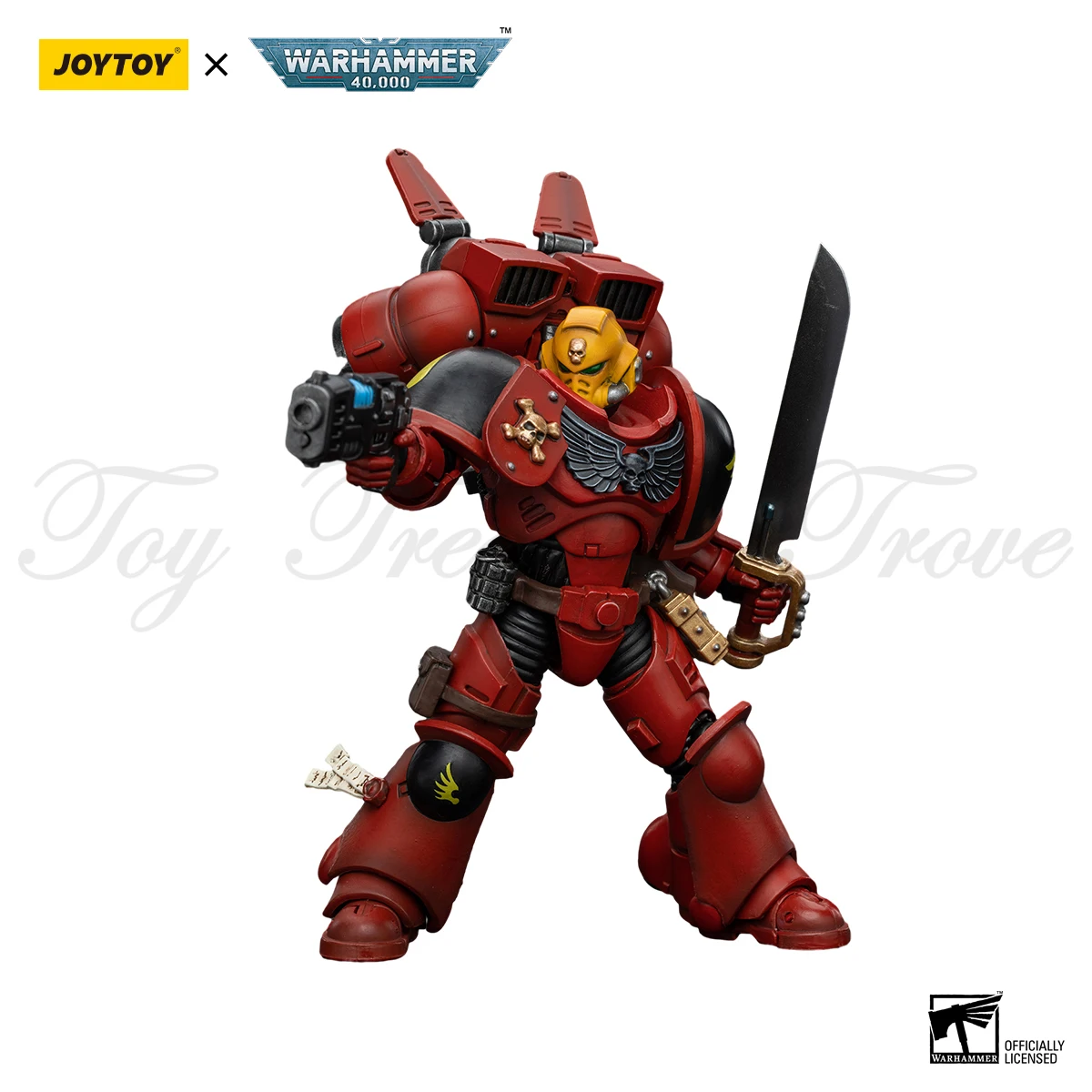 JOYTOY 워해머 1/18 액션 피규어, 블러드 엔젤스 커맨더 단테 점프팩 인터세서, 아미네 피규어 장난감, 40k