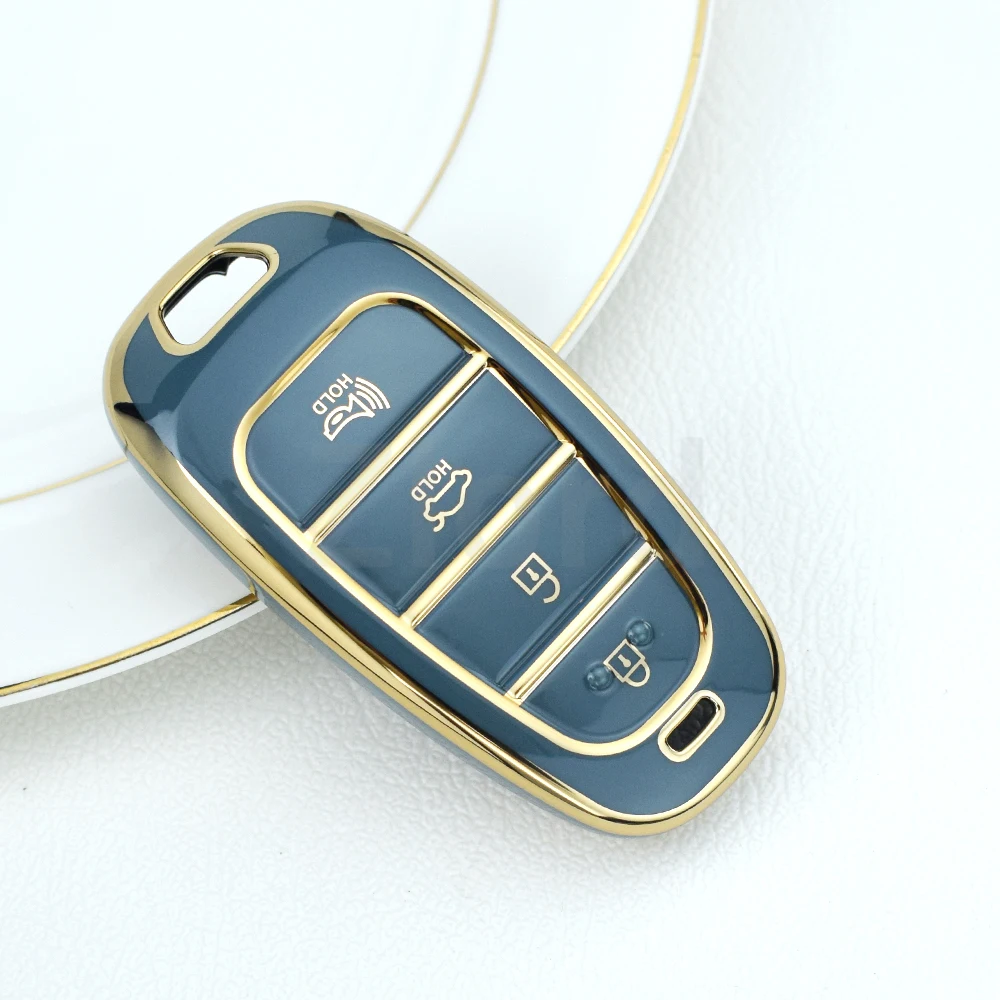 TPU Auto Shell Fob For Hyundai Elantra Grandeur Accent Solaris Sonata Kona Creta I20 I30 IX35 IX25 Car Key Case Cover key case,key case cover,car key shell