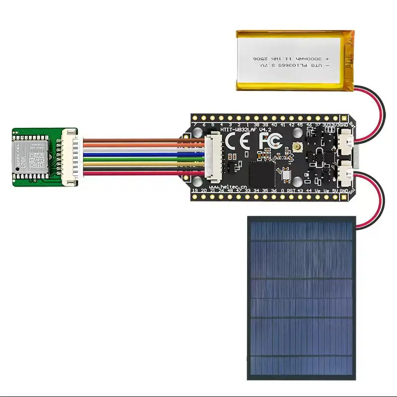 รูปสินค้า บอร์ดพัฒนา Heltec Meshtastic WiFi LoRa 32 V4 พร้อม GPS OLED พลังงานแสงอาทิตย์