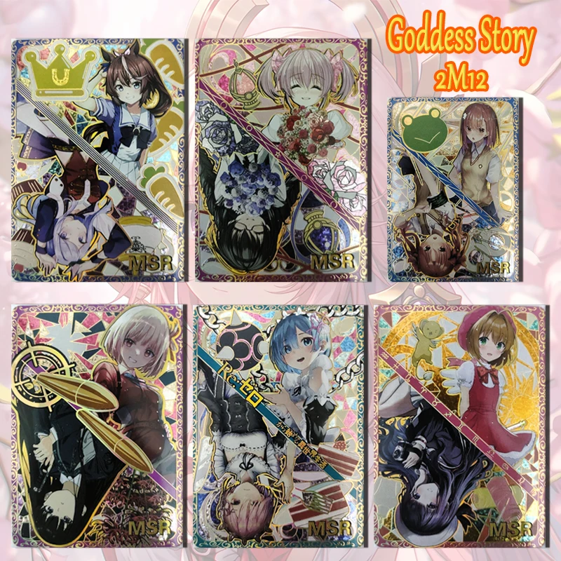Goddess Story Colorful 2 M12 Msr Hot Stamping Card Rem Ram Misaka Mikoto Shikai Kuroko Boy Toy Collection Nuovo Regalo Di Compleanno