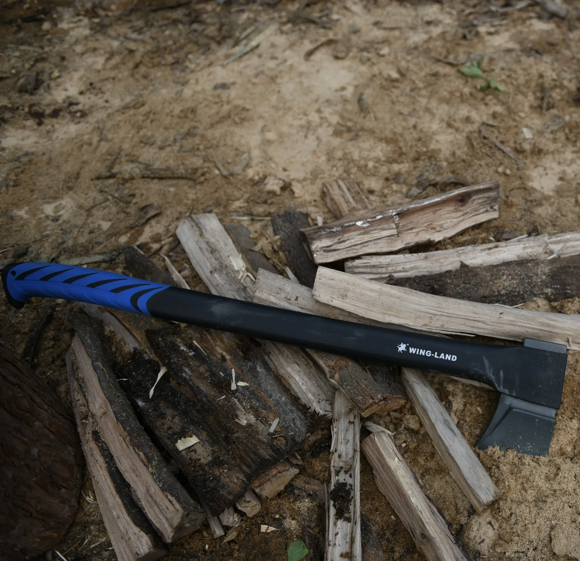 38" Fiberglass Handle Camping Axe Hatchet Outdoor Survival Camping Wood Splitting Axe For Felling