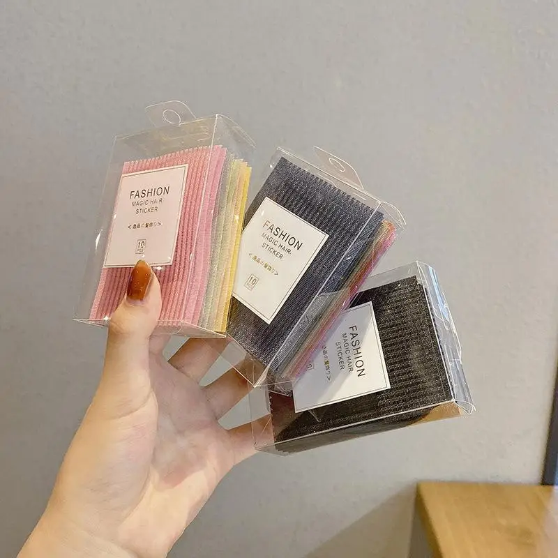 10 Stück Einfarbige Pony-Haarklammern, Magische Klebepatches für Frauen, Gesichtsreinigung, Make-up, Haaraccessoires, Styling-Werkzeuge – Detail 9