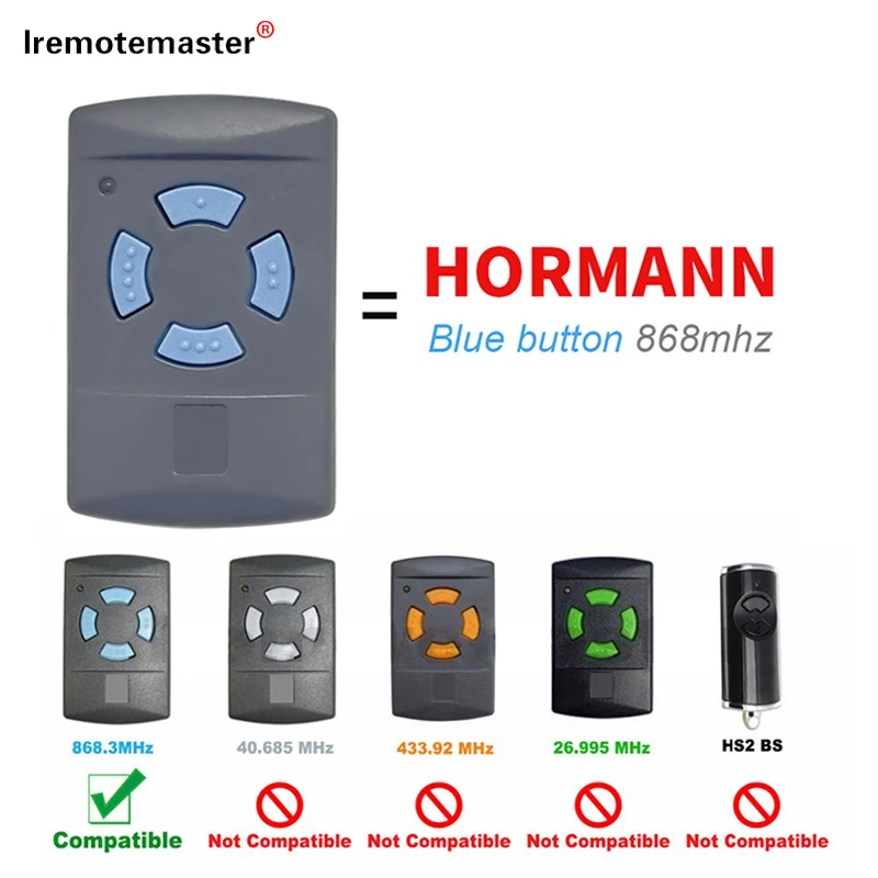 For HORMANN Garage Door Remote Control Clone Gate Opener For HSE2 HSE4 868 MHz