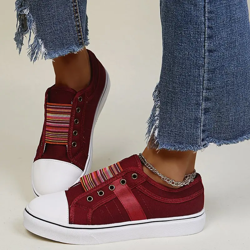 

Кеды женские холщовые, повседневная обувь для девушек, летняя обувь для тенниса без застежек, плоская Вулканизированная подошва, белые кроссовки, новинка 2022