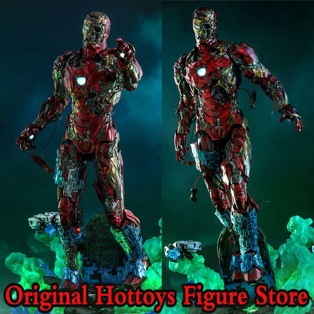 

HT HotToys MMS580 1/6 Spider-Man：Far From Home Zombie Death Illusion Iron Man Full Set 12-inch Action Figure Model Gifts