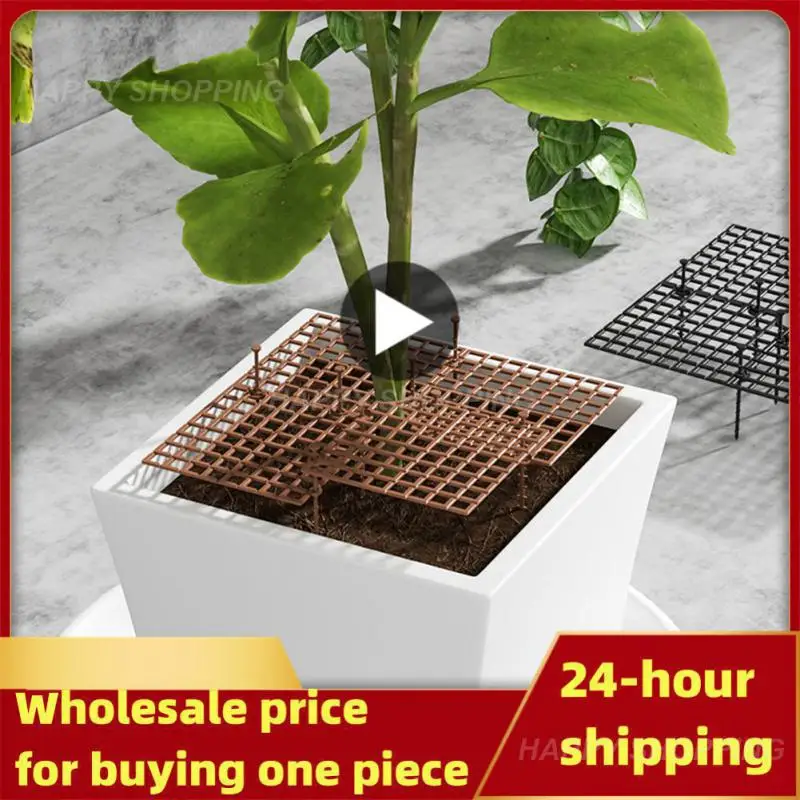 

Plant Pot Soil Guard With Nails Plant Pot Grid Flower Pot Cover Baby Safety Mouse Garden Home Plant Protector Plant Covers
