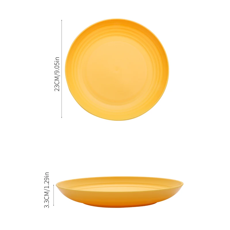 Plastic plates (9 inches in diameter) 6