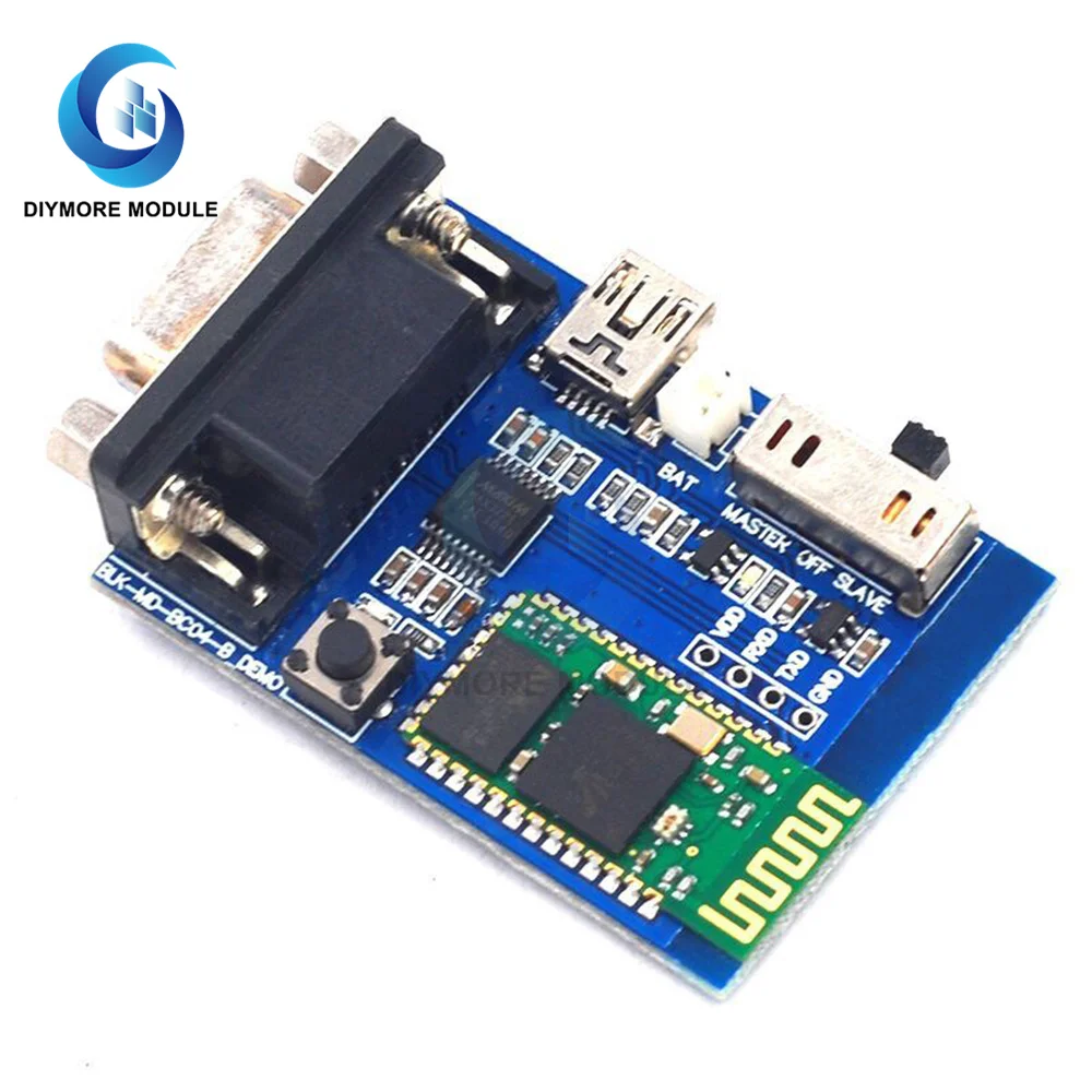 RS232 Bluetooth Serial Adapter Board Master Slave 2 Modes 5V Mini USB