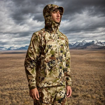 Ainfad Men's camouflage raincoat jacket - fishing hunting clothing 3