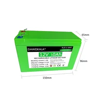 Batterie au lithium aste pour éclairage électrique, stockage solaire, 12V, 12Ah, 18650, 18650 3