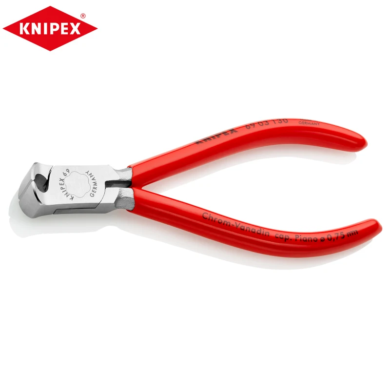 

KNIPEX 69 03 130 Plastic Handle Machinist Top Cutting Pliers With Cutting Edges For Soft Hard And Piano Wire Convenient And Fast