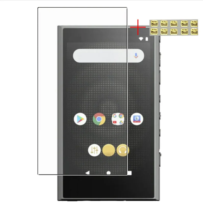 Pellicola Proteggi Schermo In Vetro Temperato Per Sony Walkman Serie Nw-A300 Nw-A306 Nw-A307