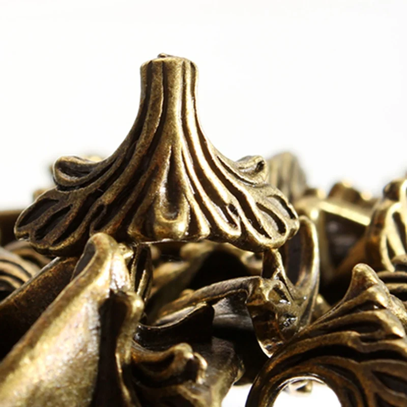 Wood Box Feet Protector Furniture Corner Protector Decorative Corner Cover 30PCs Box Corner Foot Protector Desk Box Edge 19mm x 11mm