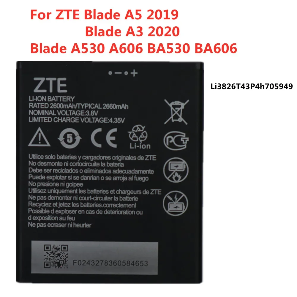 2660mAh-Li3826T43P4h705949-Original-Battery-For-ZTE-Blade-A3-2020-A5-2019-A530-A606-BA530-BA606-Mobile.jpg