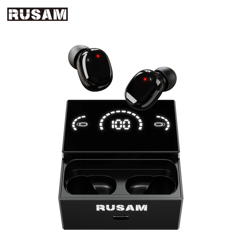 TWS-наушники RUSAM RS32 с поддержкой Bluetooth и сенсорным управлением |