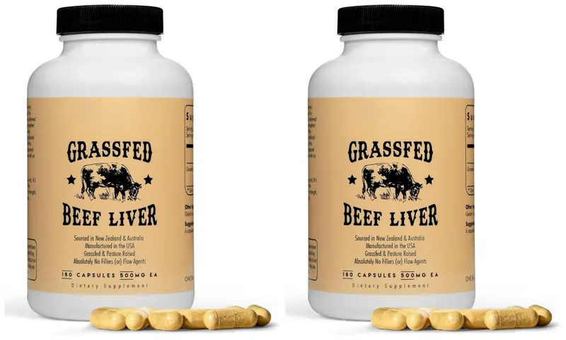 Grass Fed Beef Liver Capsules 180 Count 500mg Each Bovine Liver 3000mg Per Serving Whole Food Daily Nutrition - Image 8