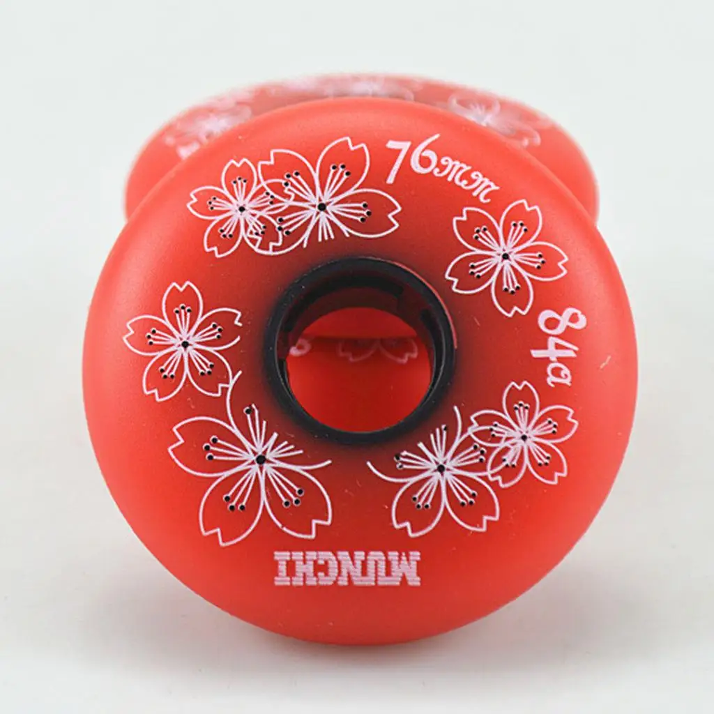 72mm/76mm 4Pcs Inline Roller Hockey Fitness Skate Wheel 84A,Fancy Skating Speed Skates Wheels Replacement Accessory PU Material