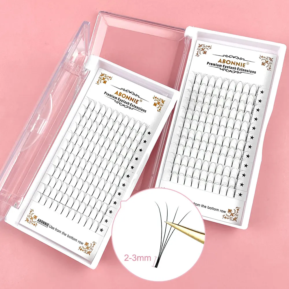 

ABONNIE Premade Volume Lash Fans 3D/4D/5D/6D Long Stem Volume Fans Extension Professional Cils Russian Volume Eyelashes