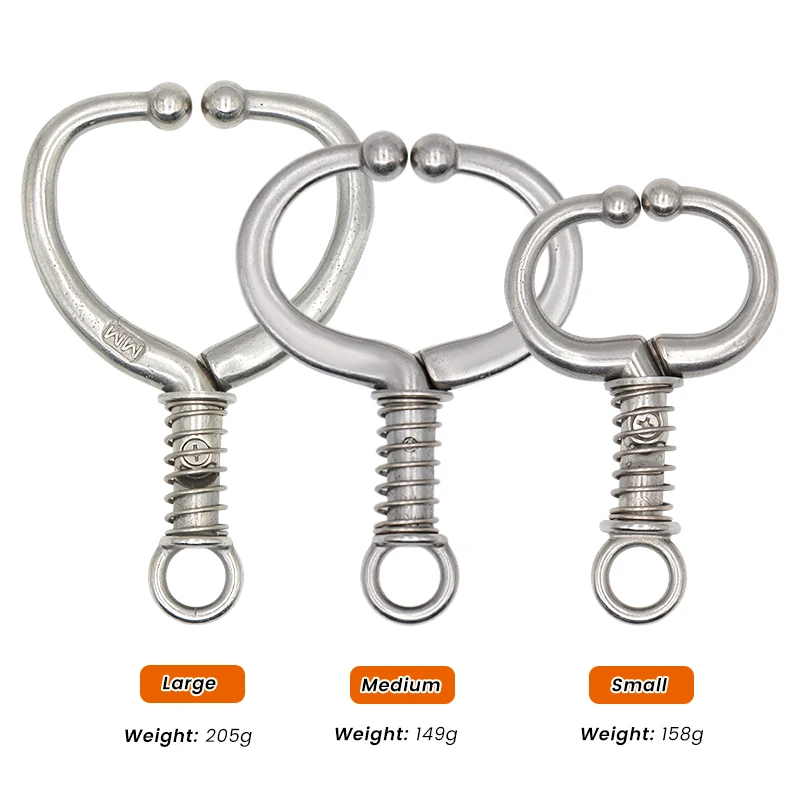 Stainless Steel Automatic Cow Spring Nose Pliers Cattle Nose Plier Clamp Traction Cattle Rings Livestock Farm Animals Tools